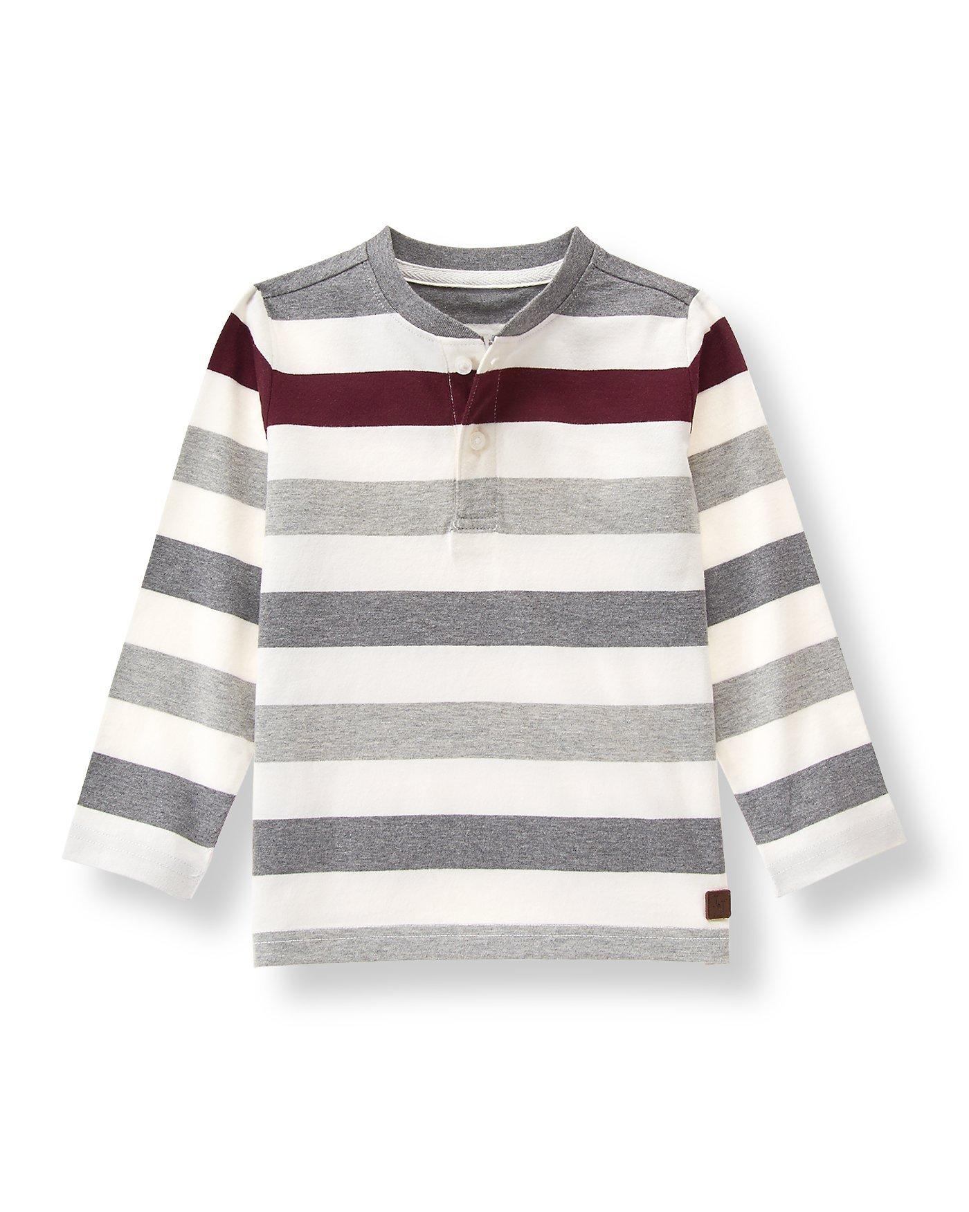 Striped Henley Shirt image number 0