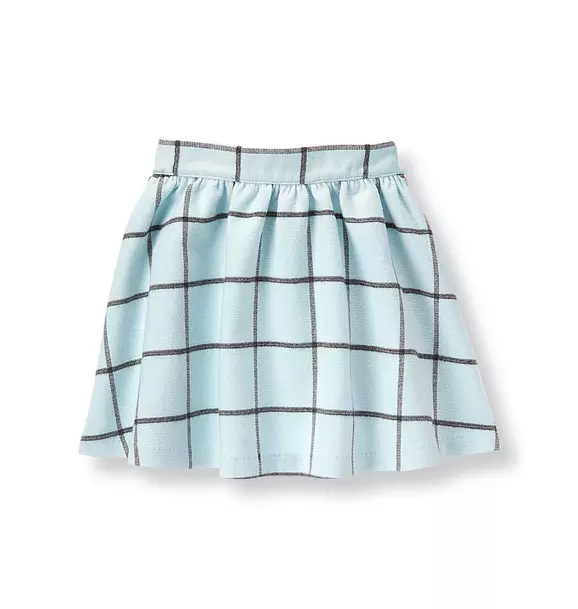 Windowpane Skirt
