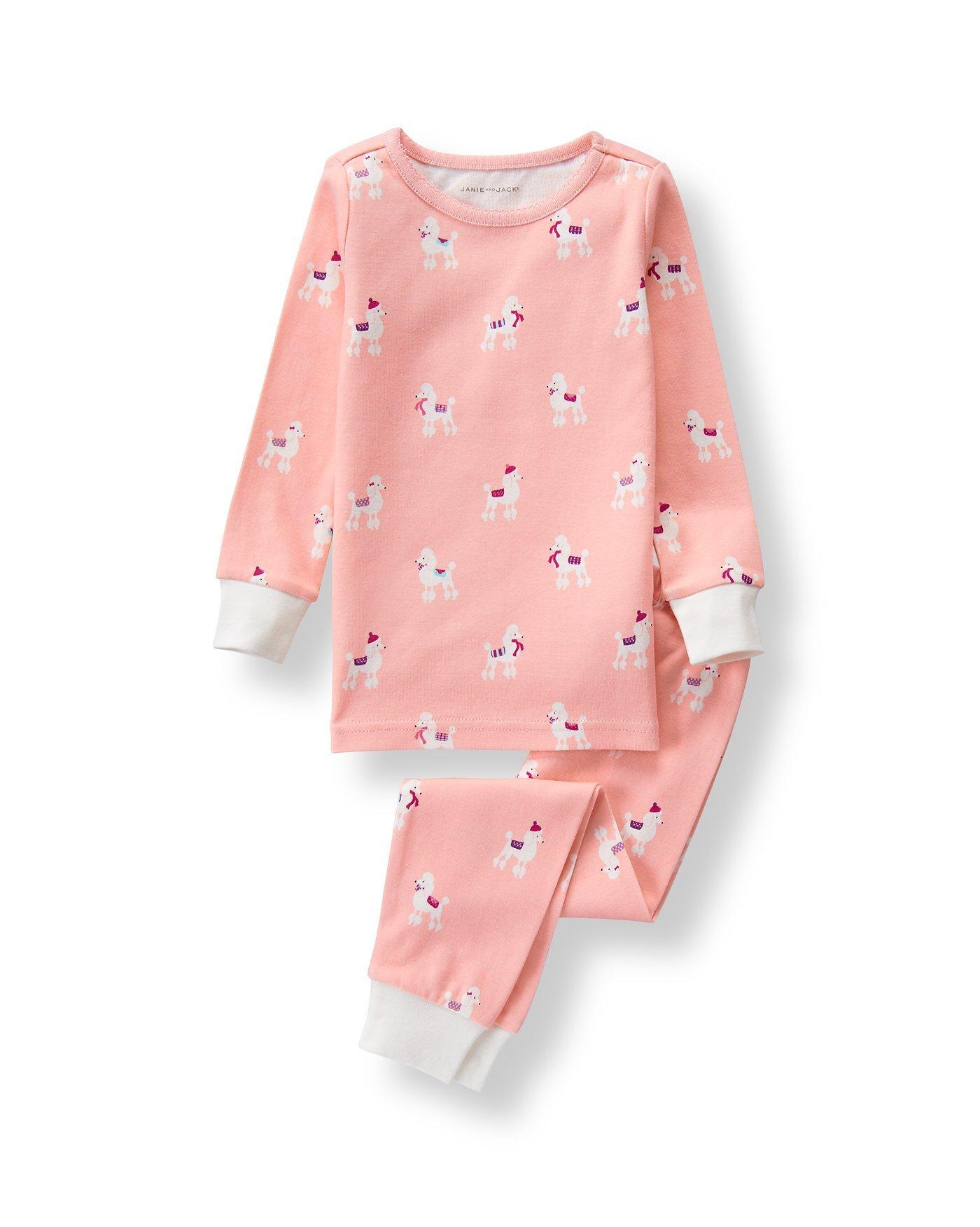 Petal Pink Poodle Pajama Set at JanieandJack