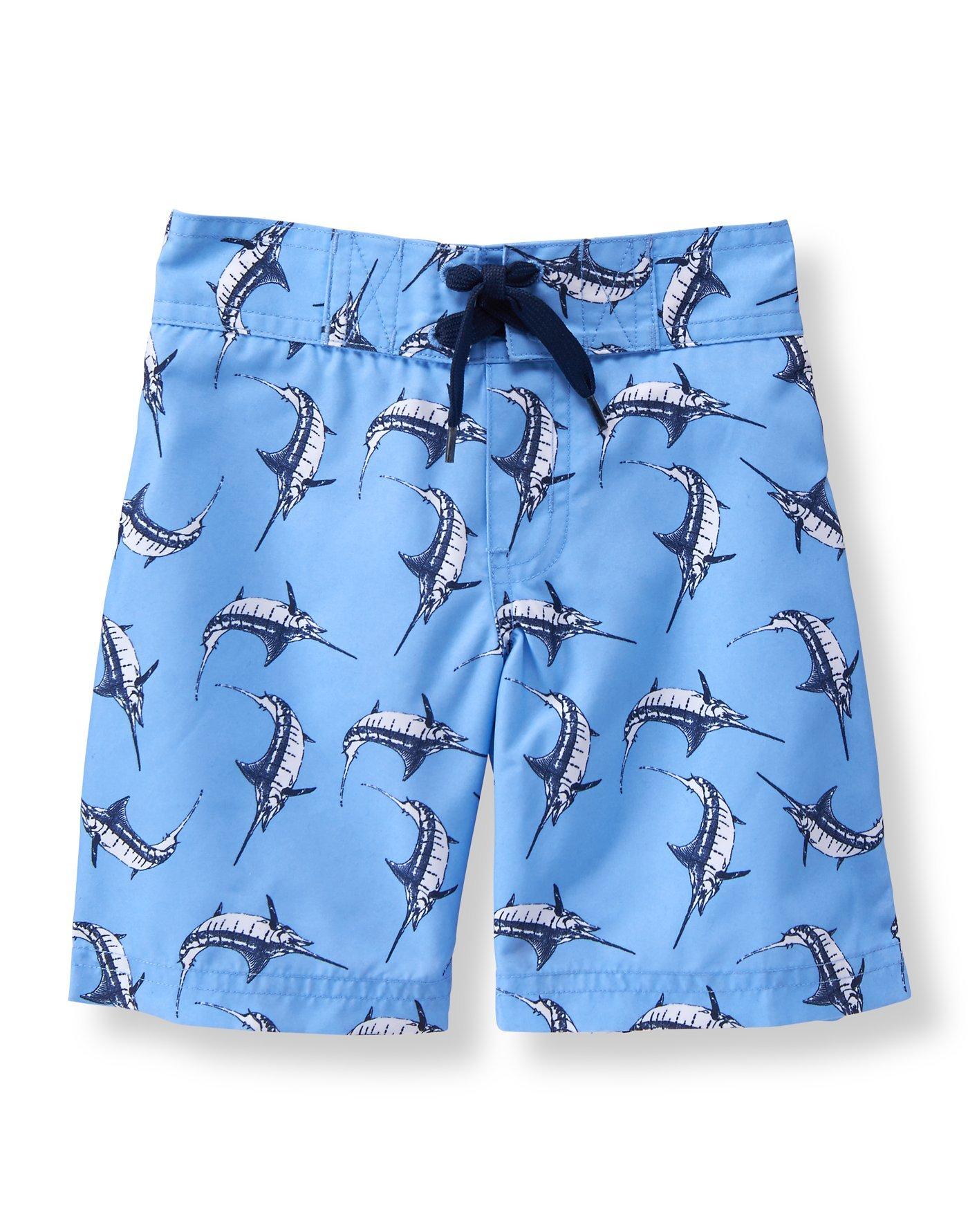 Marlin Print Swim Trunk image number 0