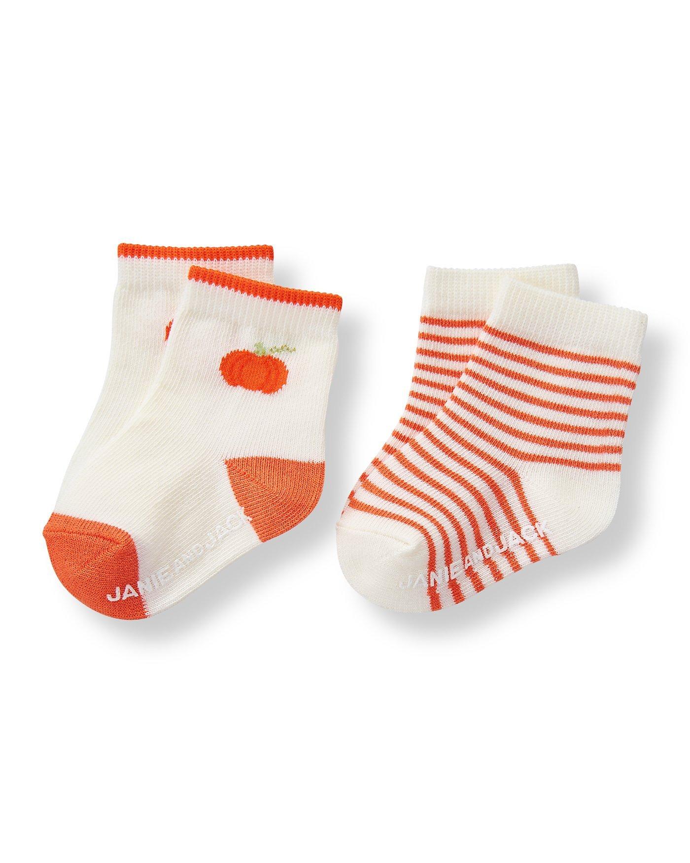 Pumpkin Sock 2-Pack image number 0