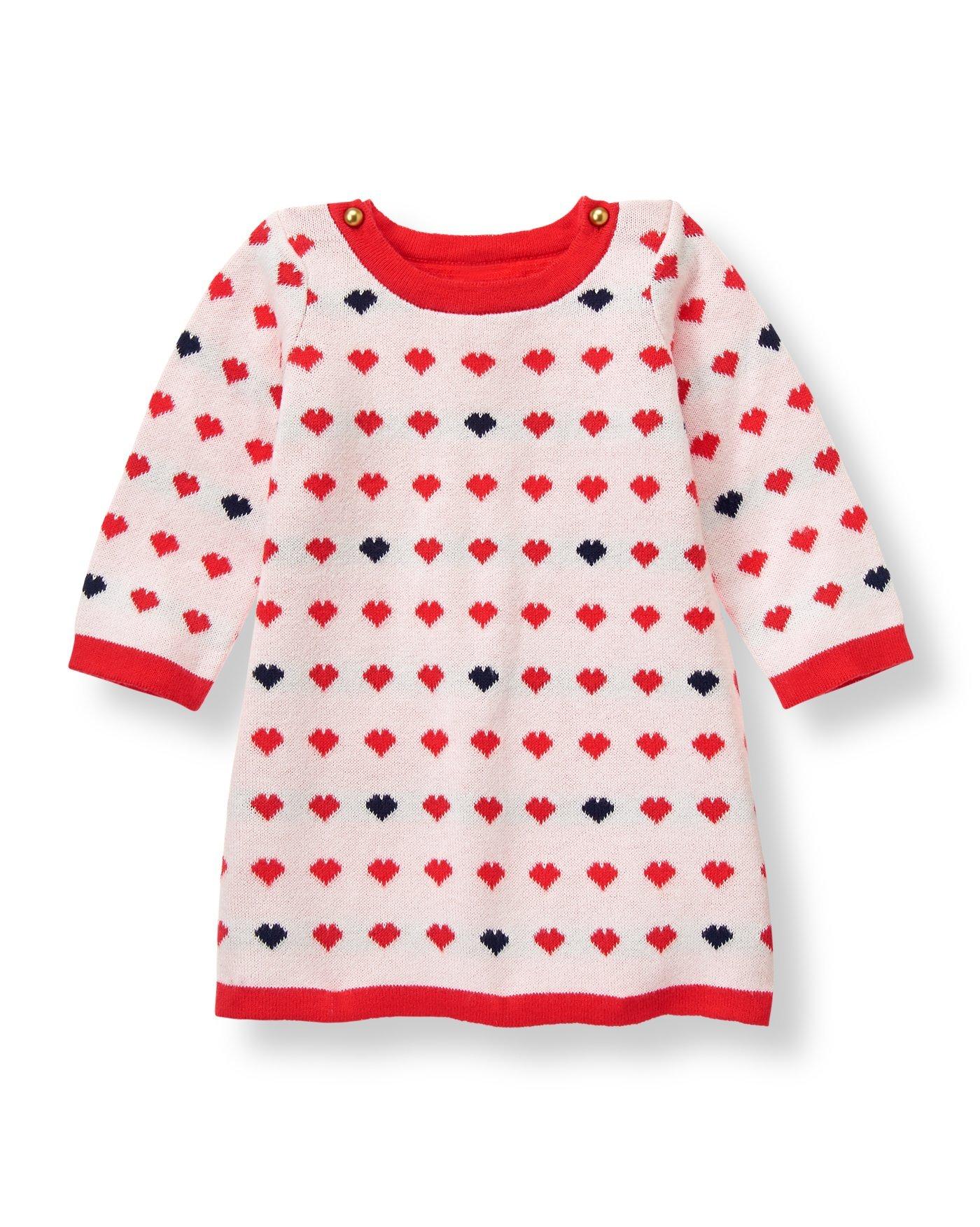 Baby Forever Red Heart Heart Sweater Dress by Janie and Jack