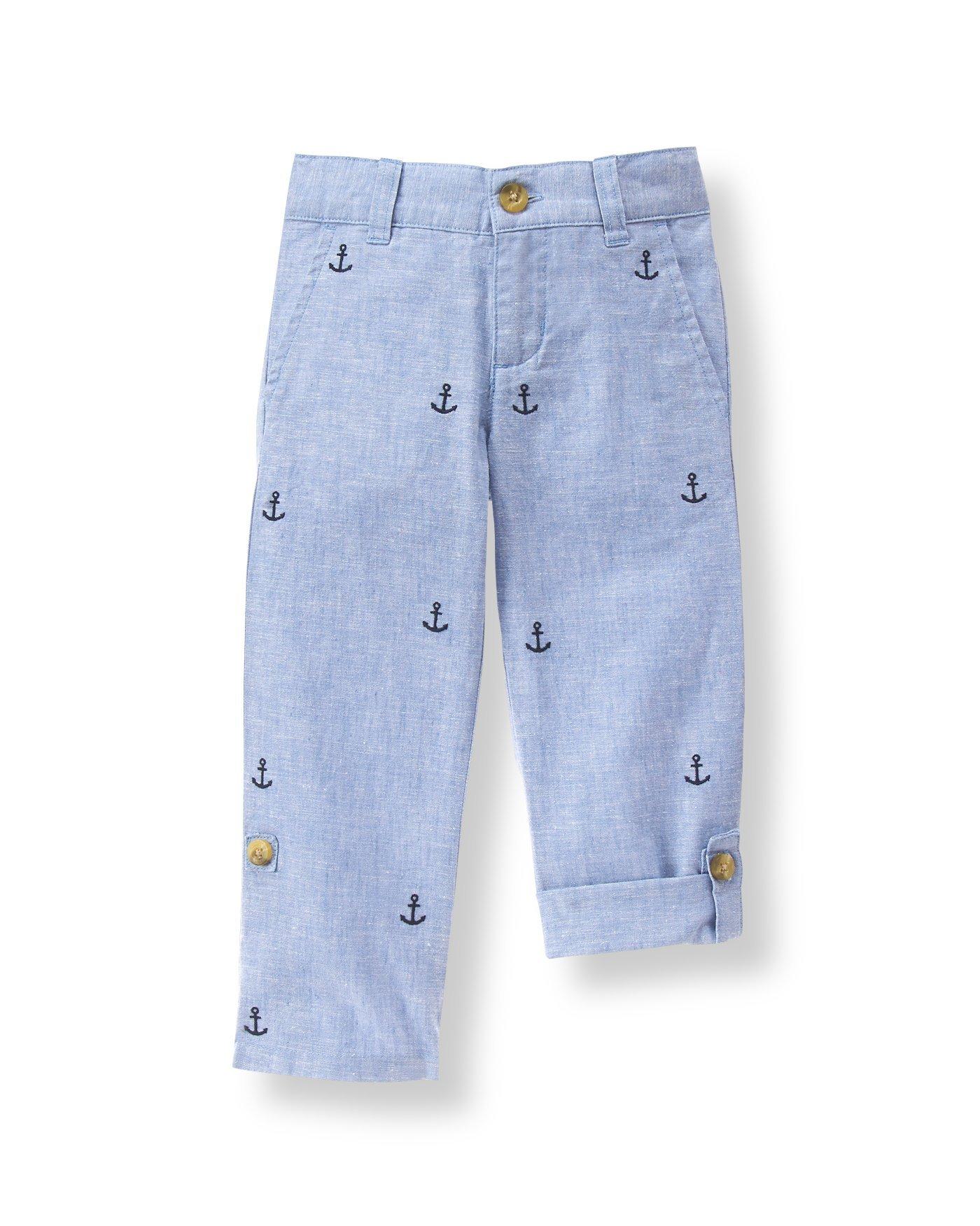 Linen Blend Anchor Pant image number 0