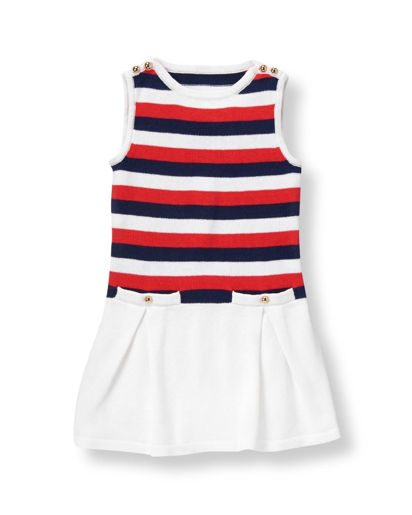 Collections Riviera Red Stripe Striped Sweater Dress by Janie and Jack