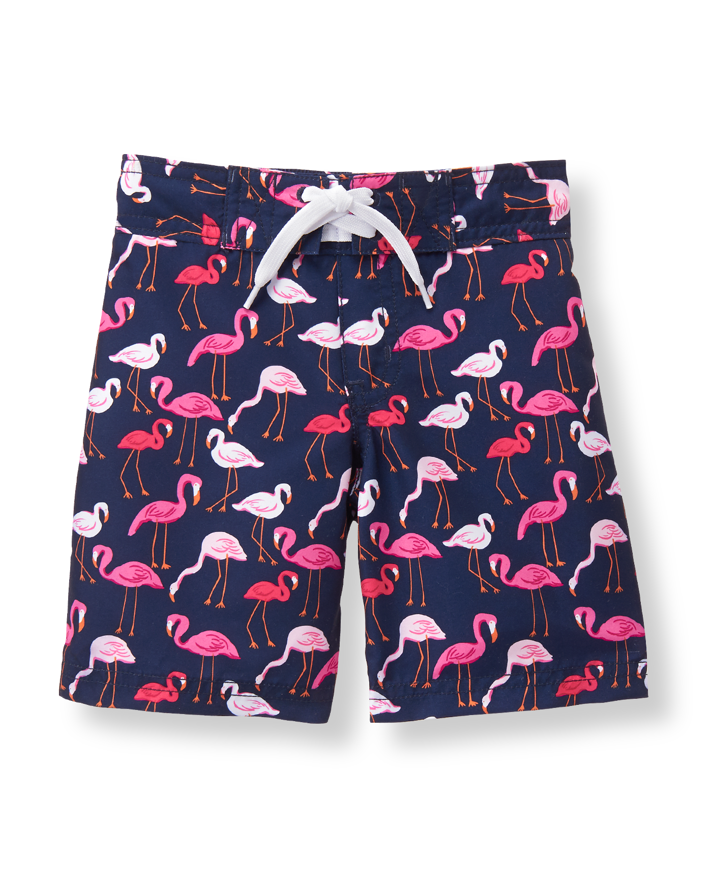 baby flamingo swim trunks