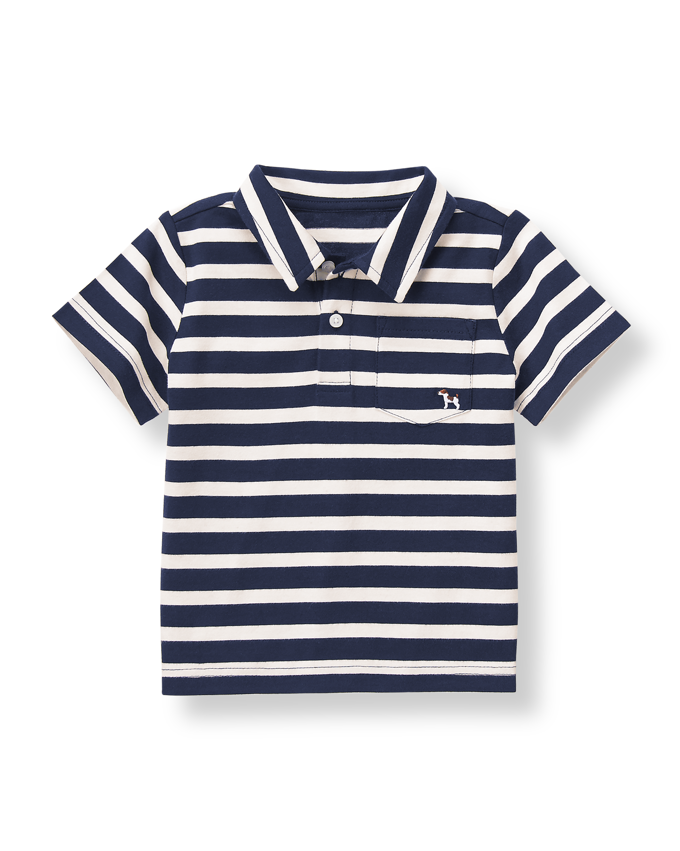 Embroidered Dog Polo Shirt image number 0