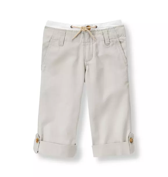 Roll-Cuff Canvas Pant image number 0