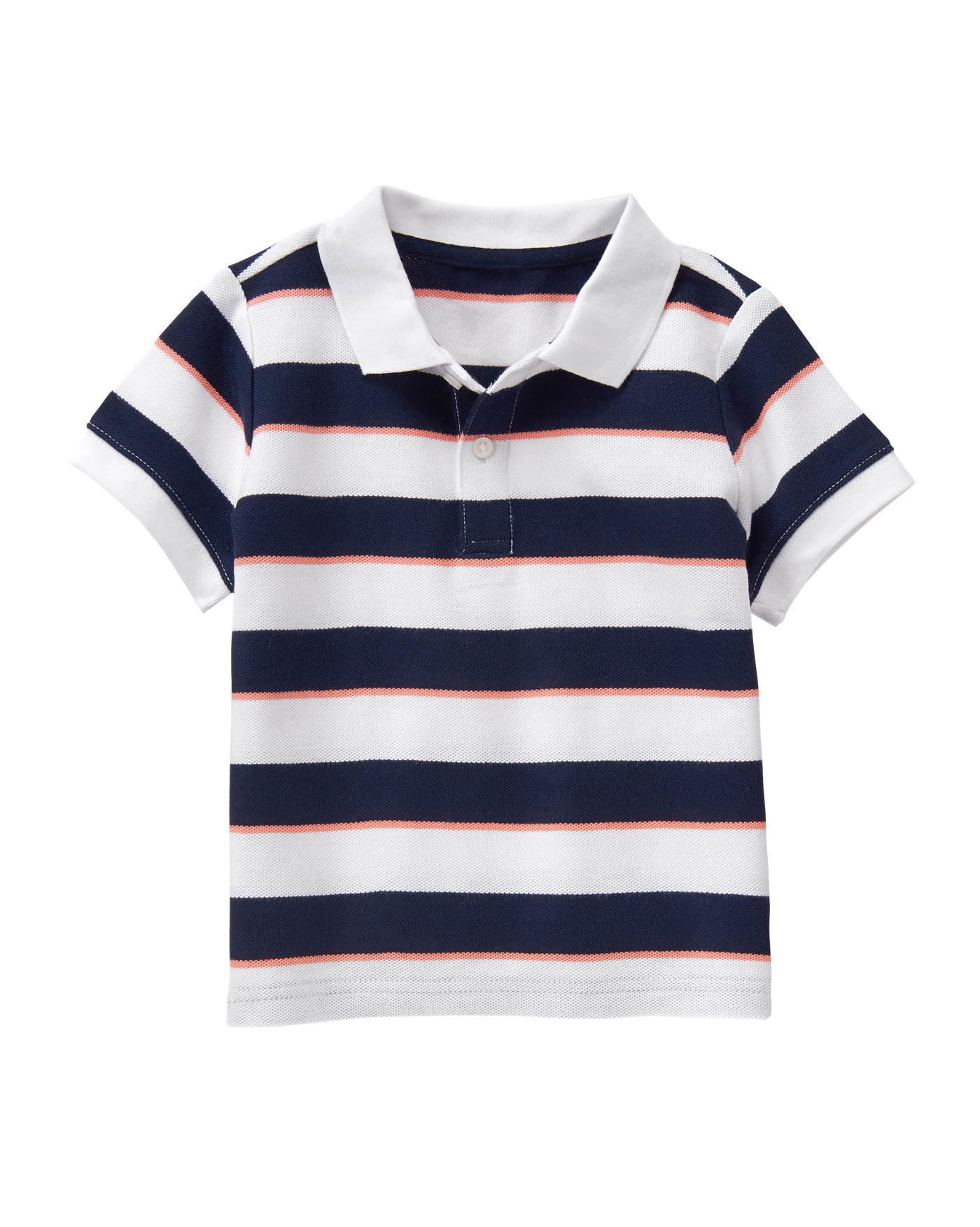Striped Pique Polo Shirt image number 0