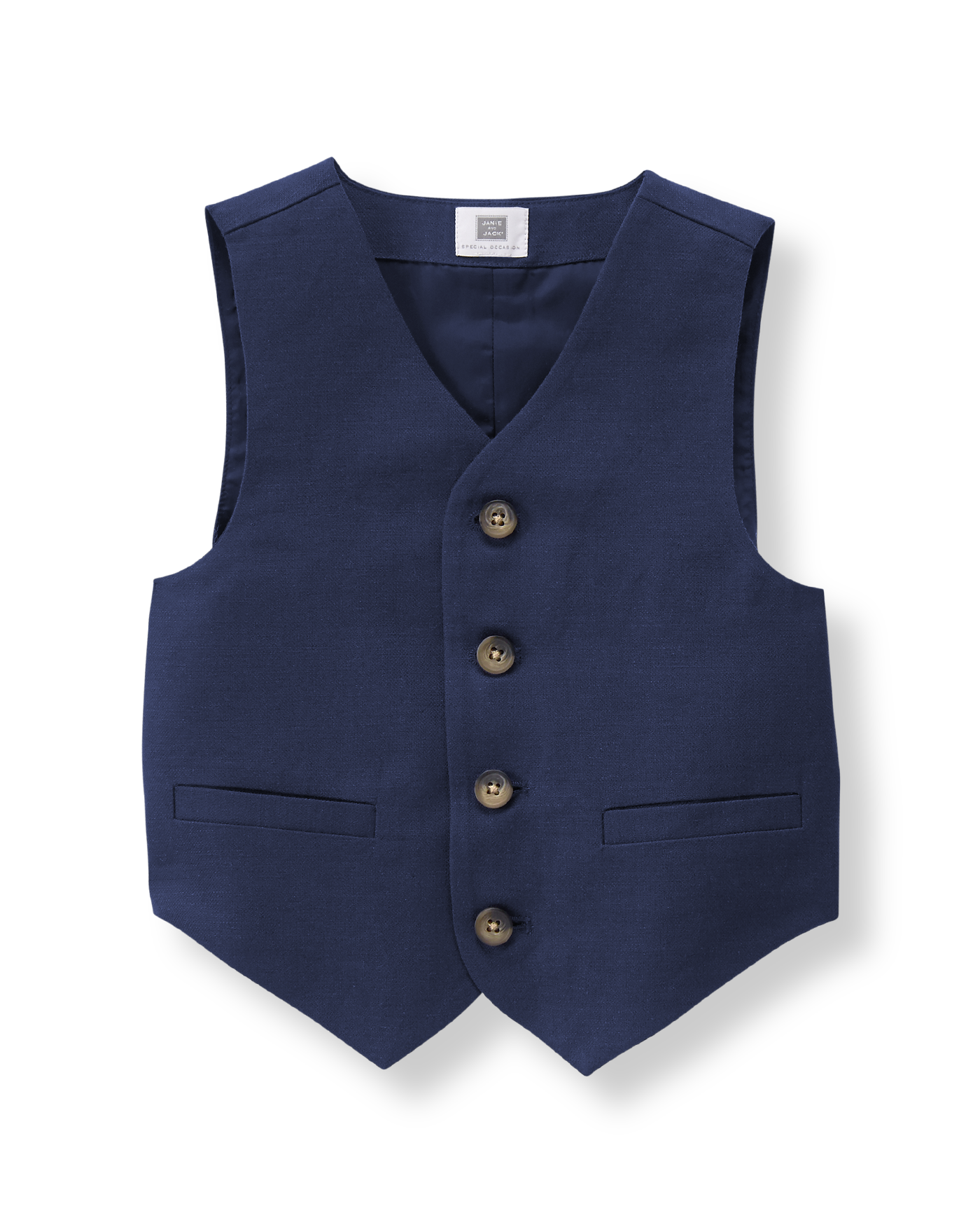Linen Blend Suit Vest image number 0