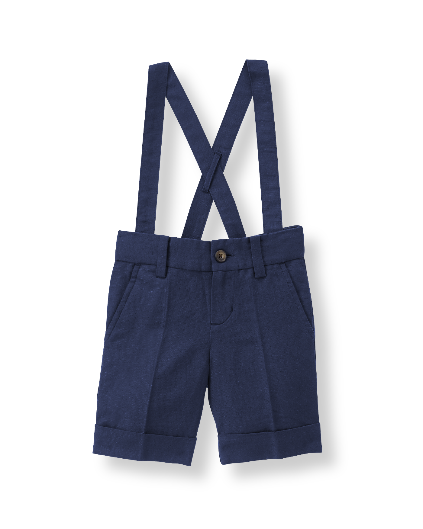 baby boy denim shorts with suspenders