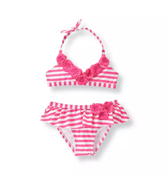 Striped 2-Piece Swimsuit image number 0