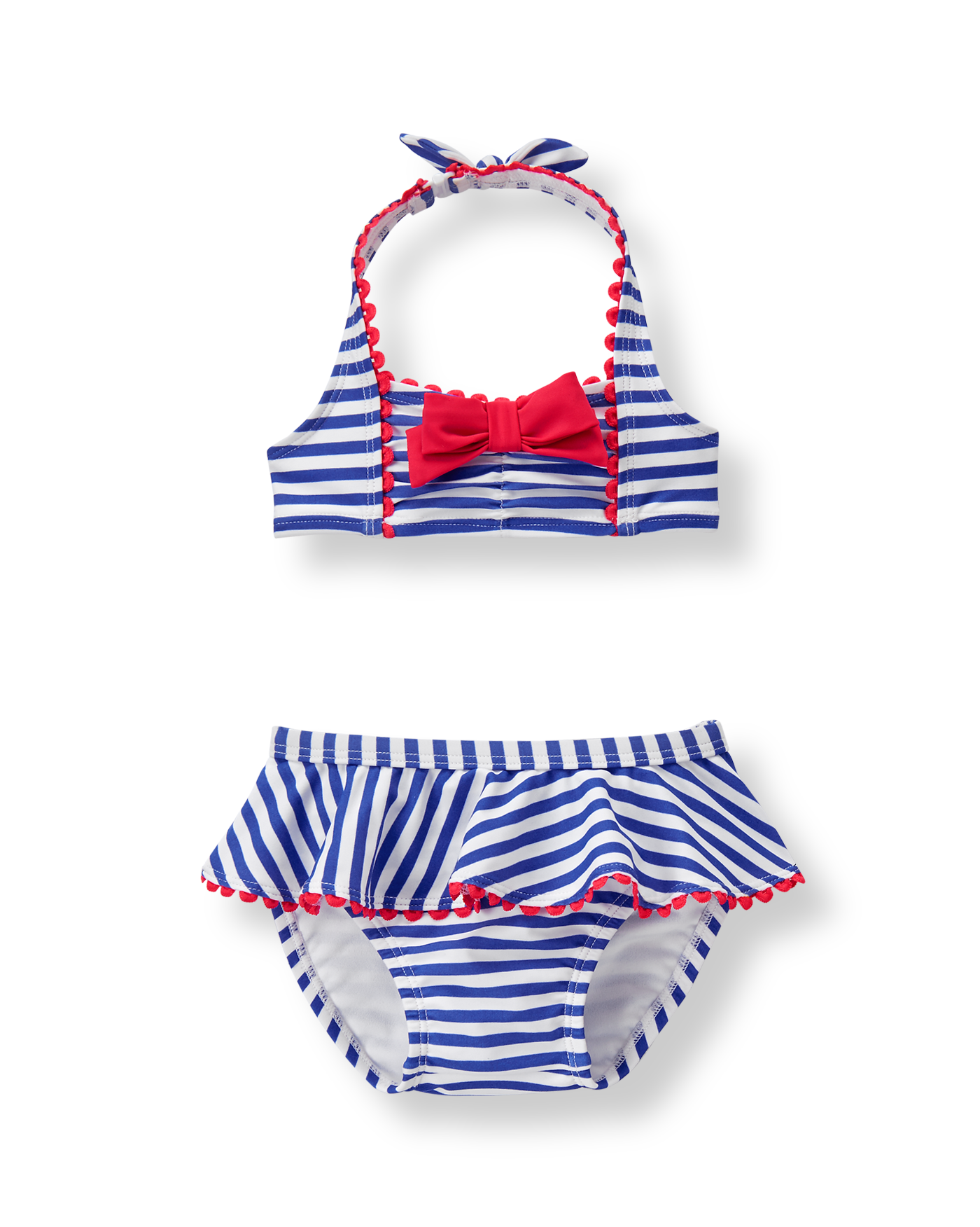 Iris Blue Stripe Striped 2-Piece Swimsuit at JanieandJack