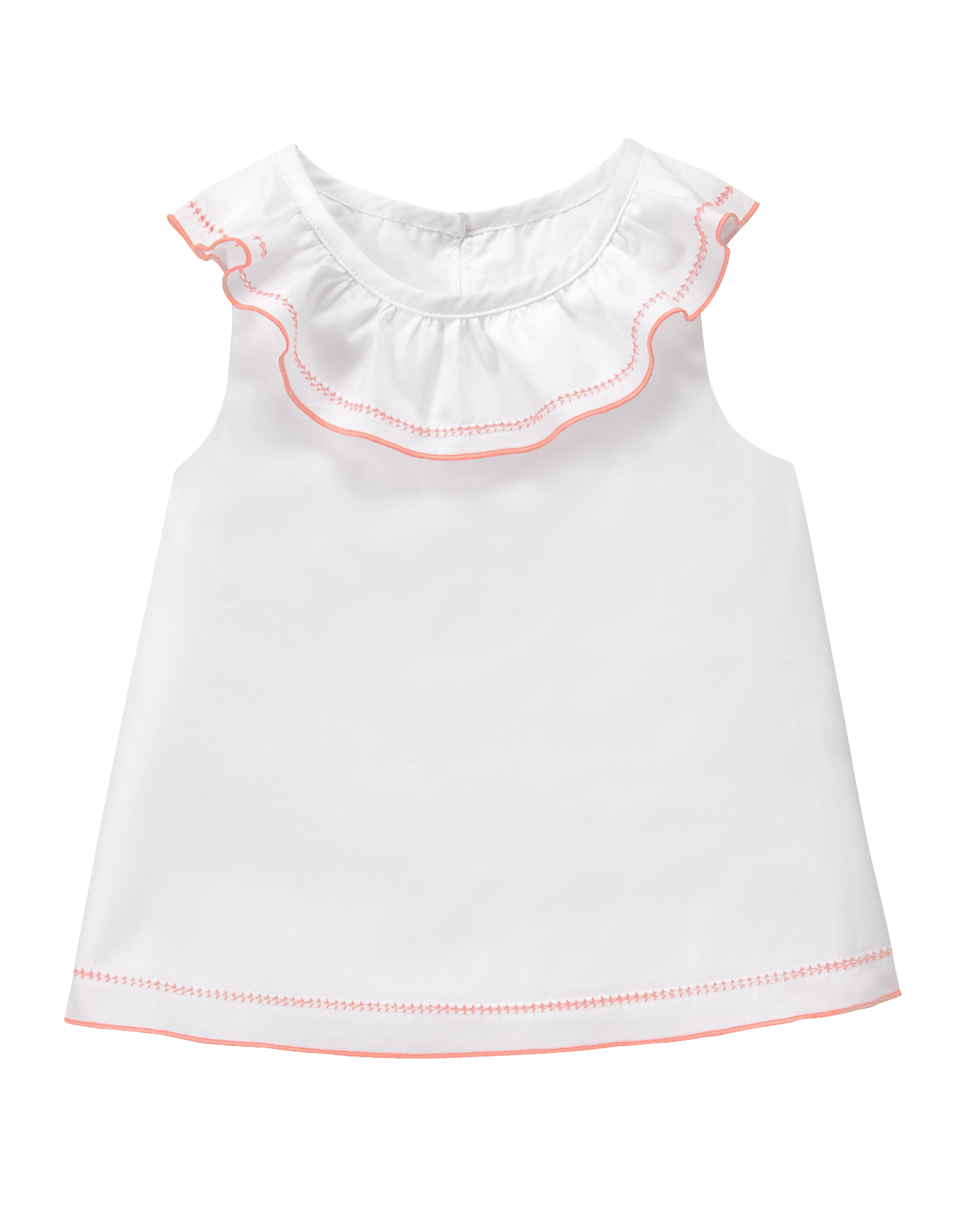 Girl White Ruffle Top by Janie and Jack