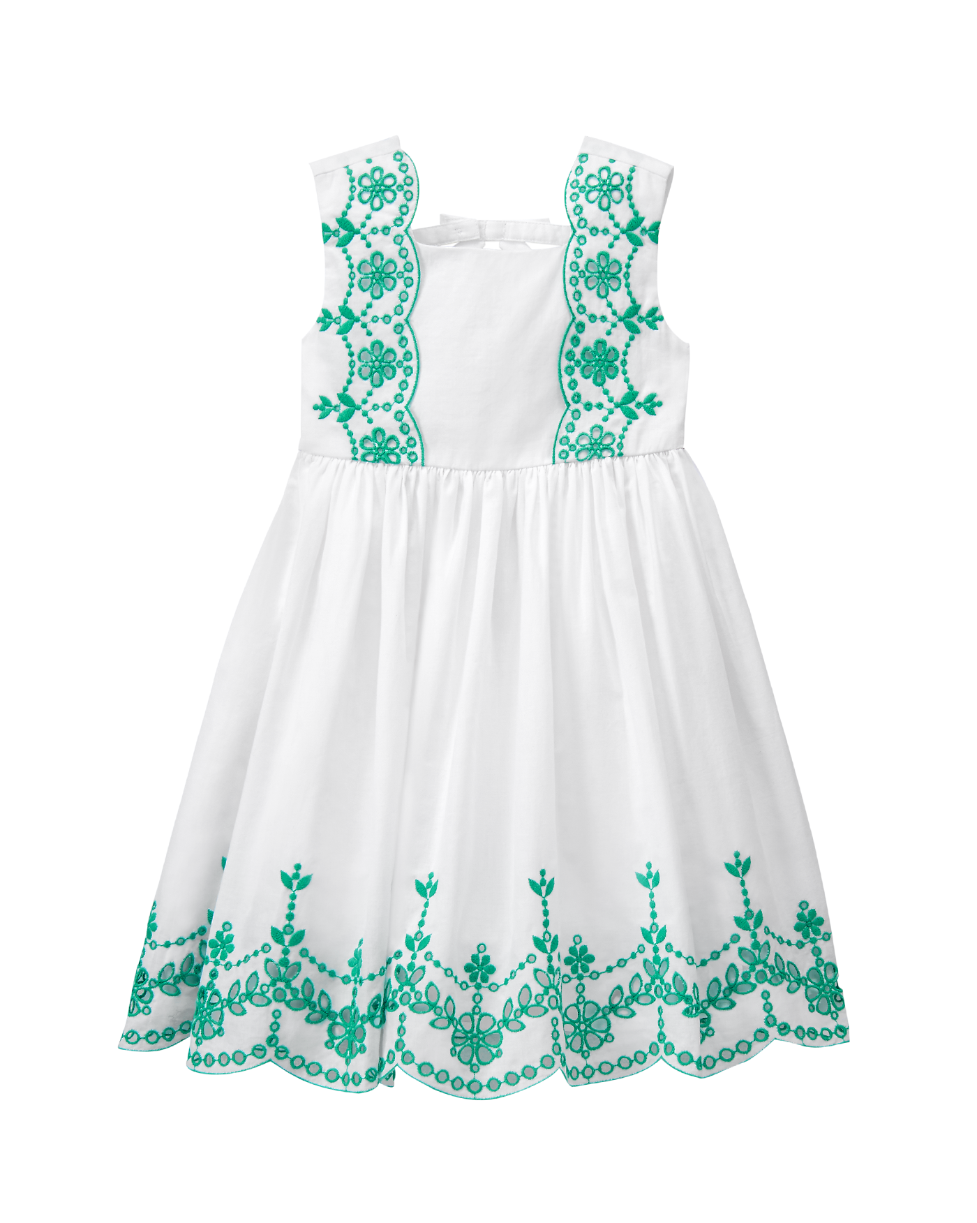 Girl White Eyelet Dress by Janie and Jack