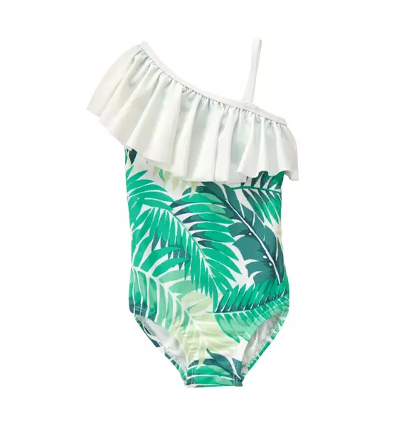 Palm Ruffle Swimsuit image number 0