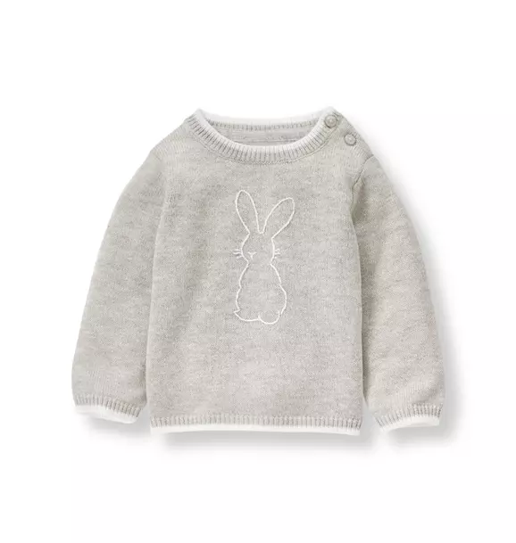 Embroidered Bunny Sweater image number 0