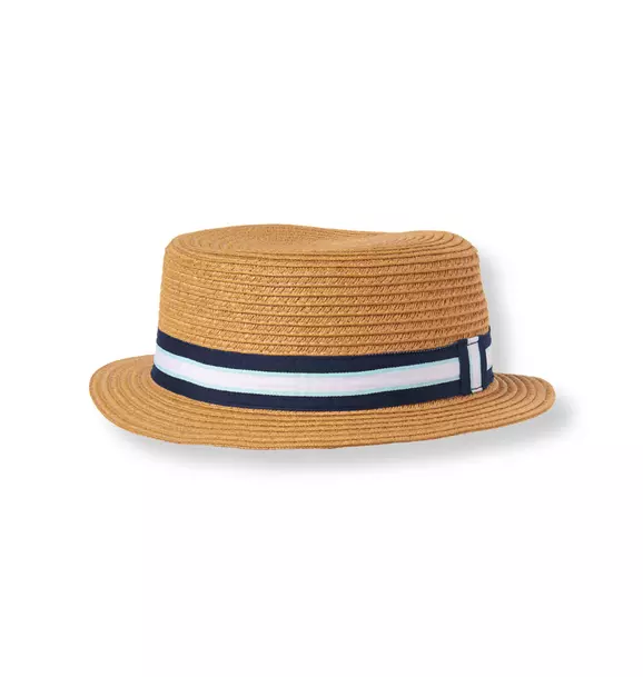Striped Boater Hat