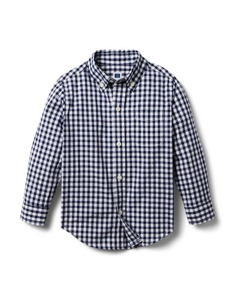 Gingham Poplin Shirt