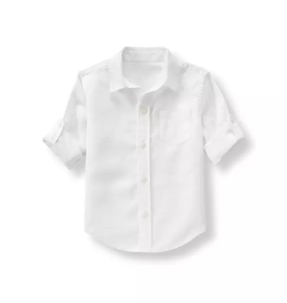 Roll-Cuff Linen Shirt image number 0