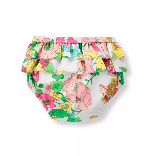 Floral Swim Diaper Cover image number 1