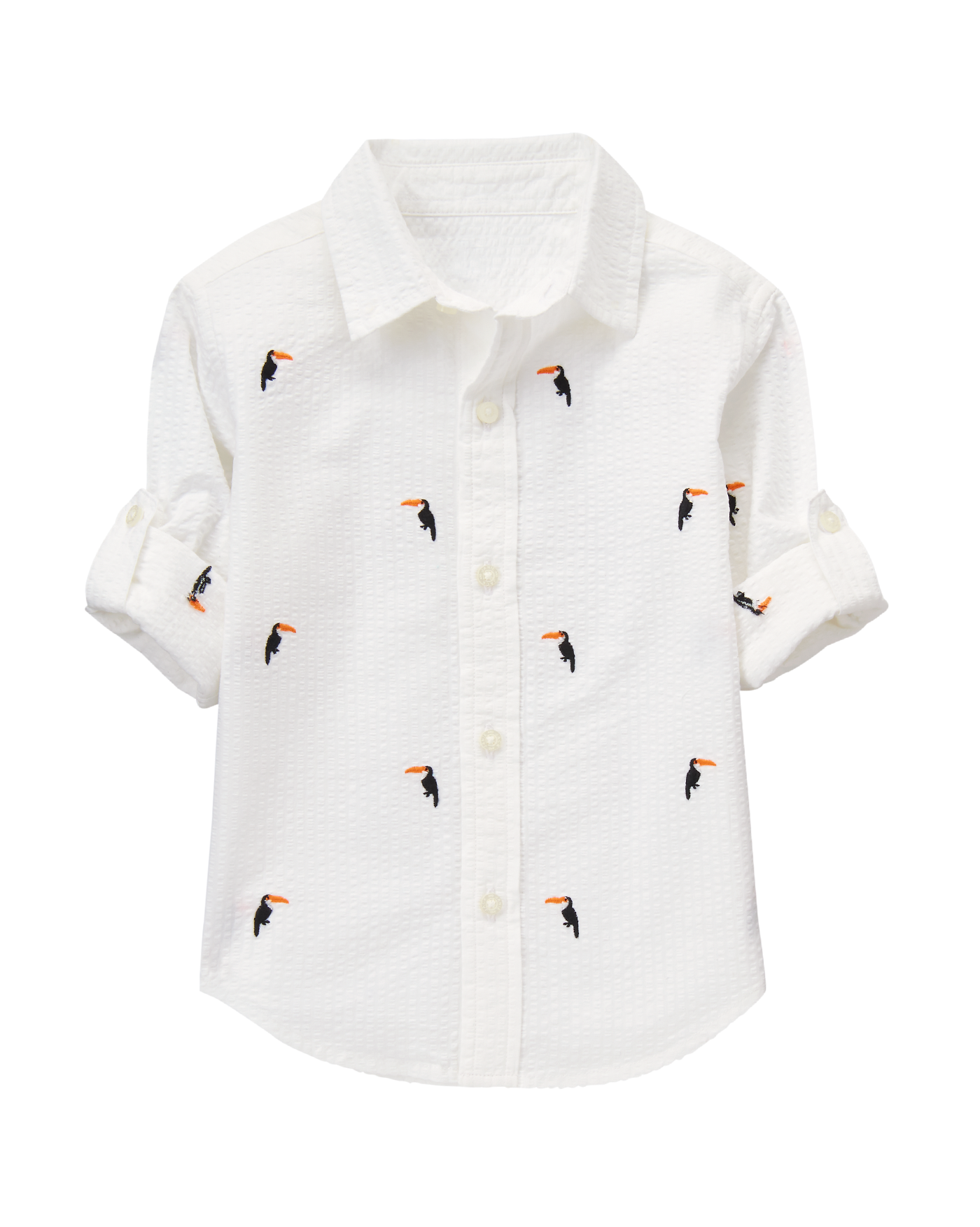 Roll-Cuff Toucan Shirt image number 0