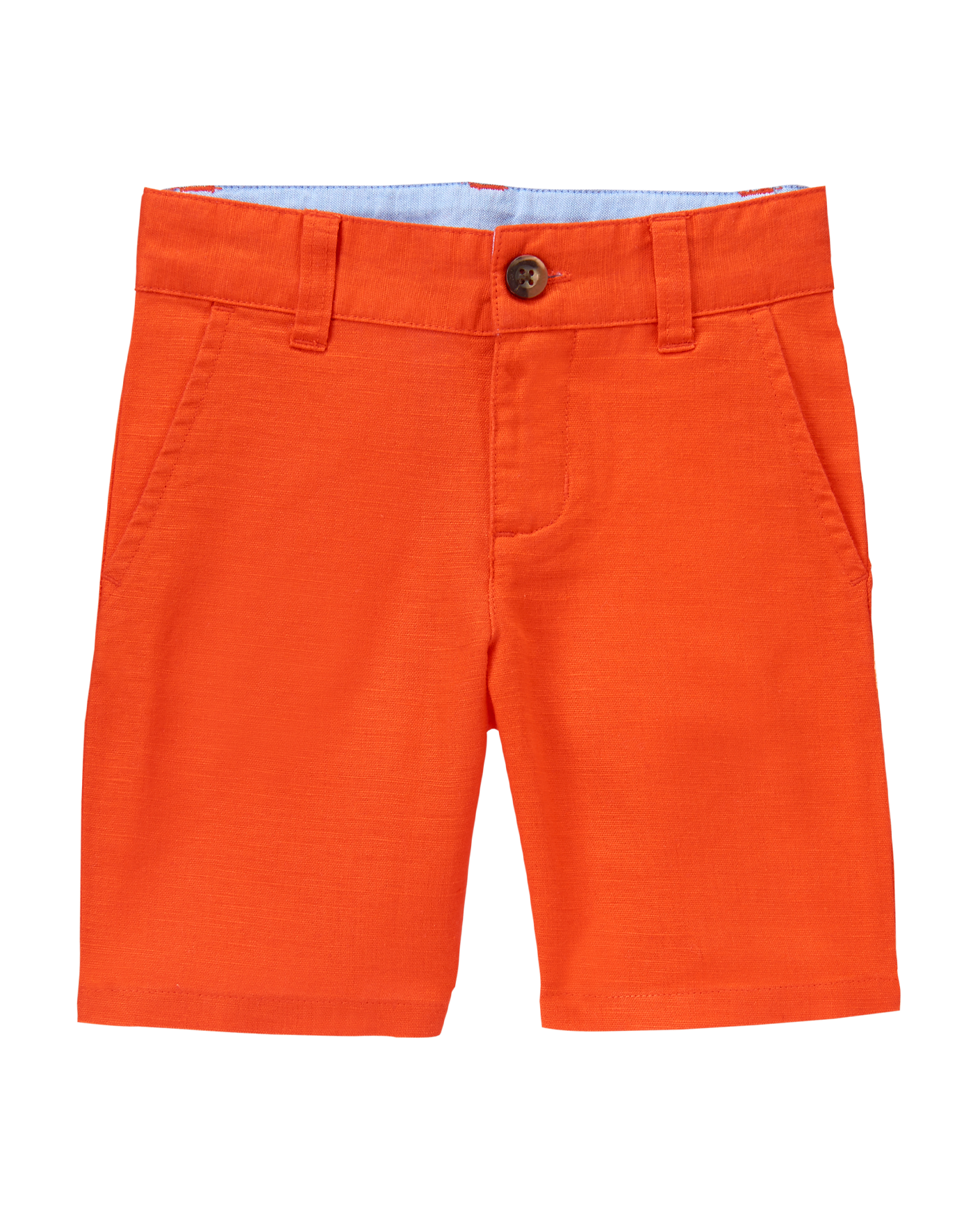 Boy Canyon Orange Linen Blend Short By Janie And Jack