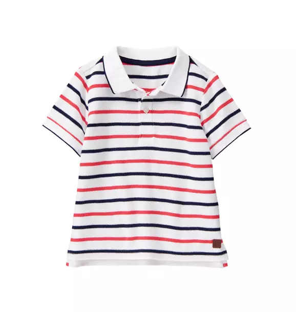 Striped Pique Polo image number 0
