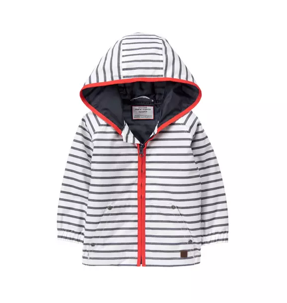 Hooded Striped Anorak image number 0