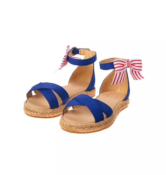Striped Bow Espadrille image number 0