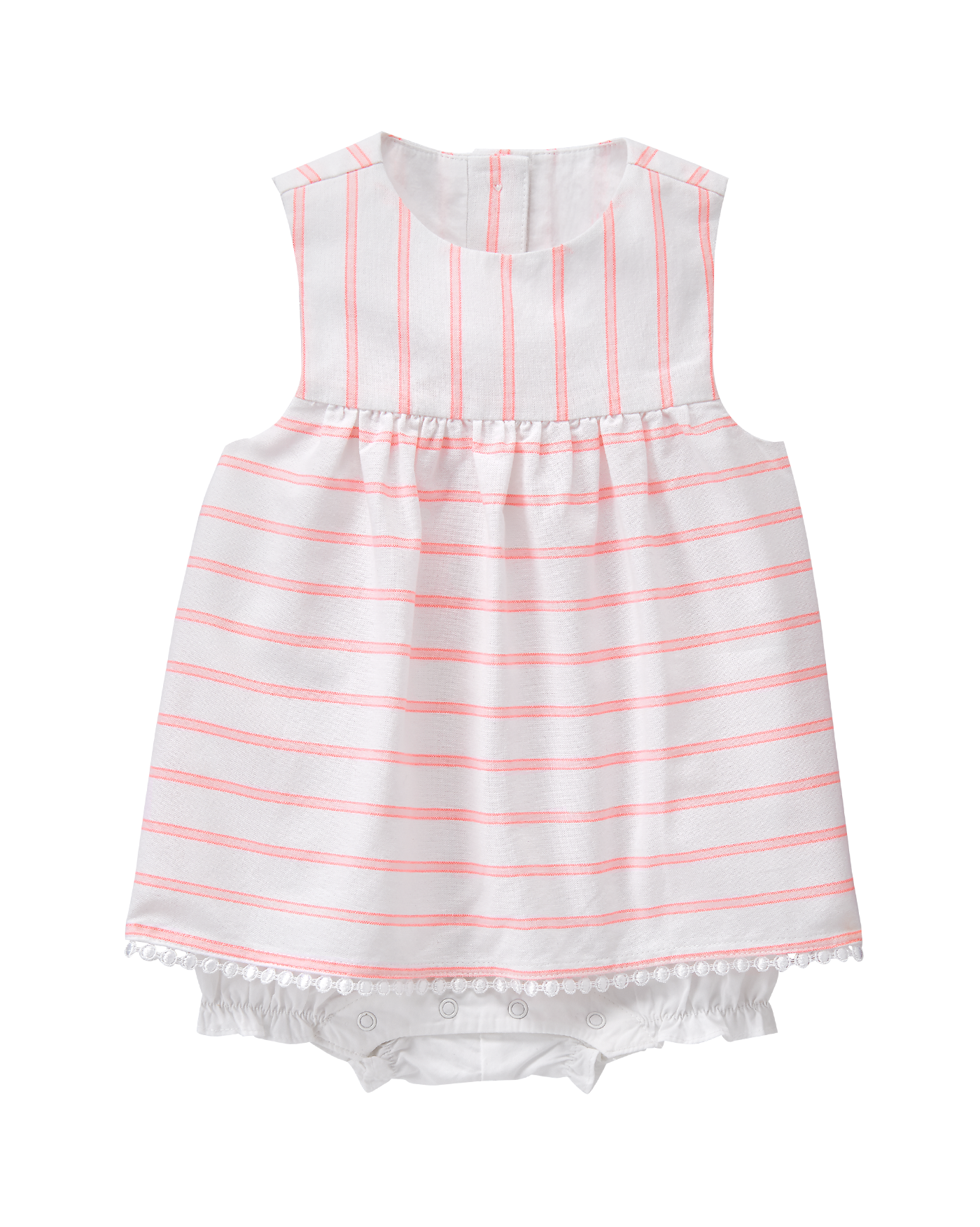 Striped Skirted 1-Piece image number 0