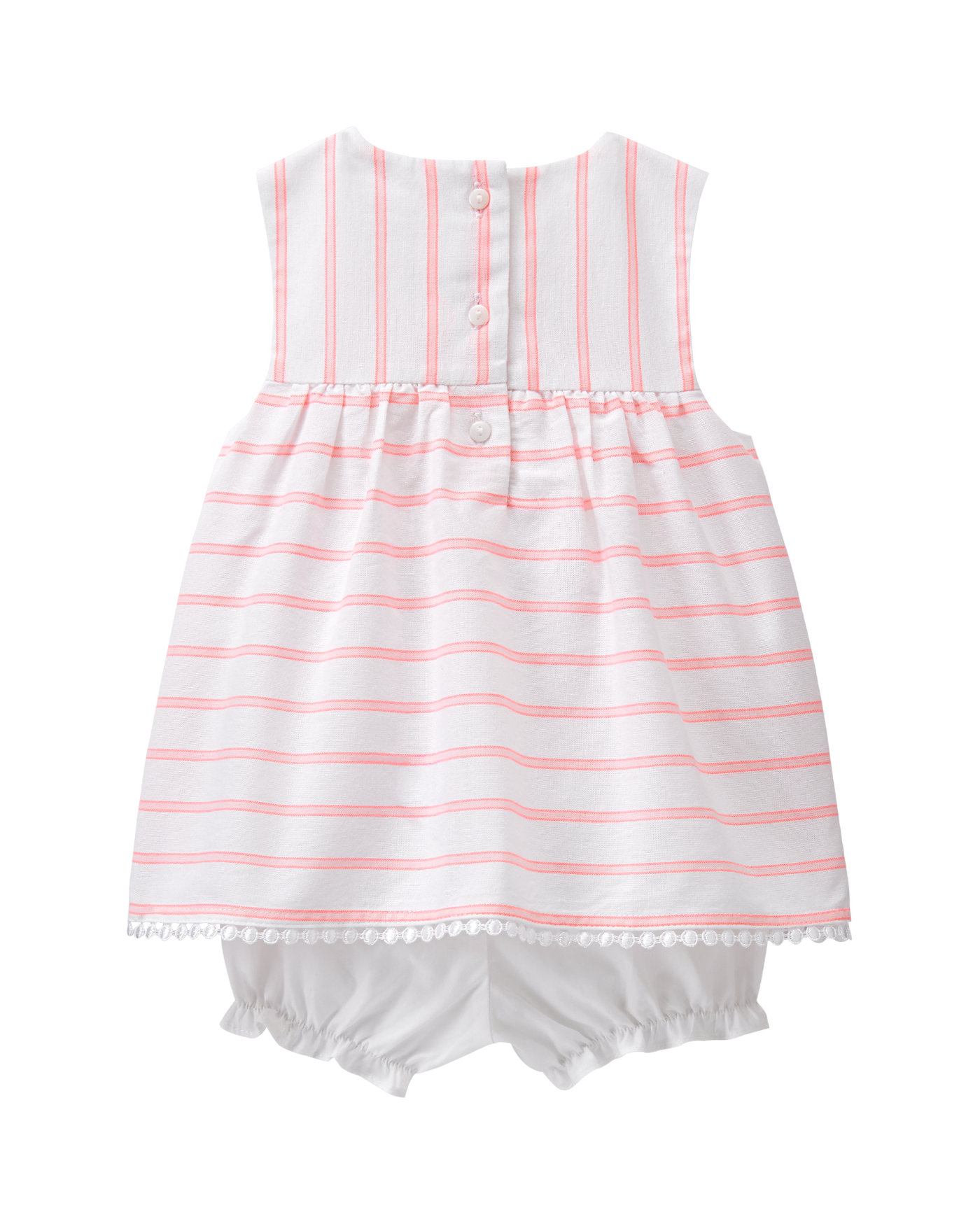 Striped Skirted 1-Piece image number 1