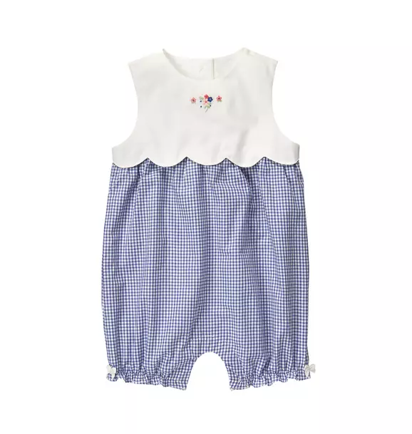 Scalloped Gingham 1-Piece image number 0