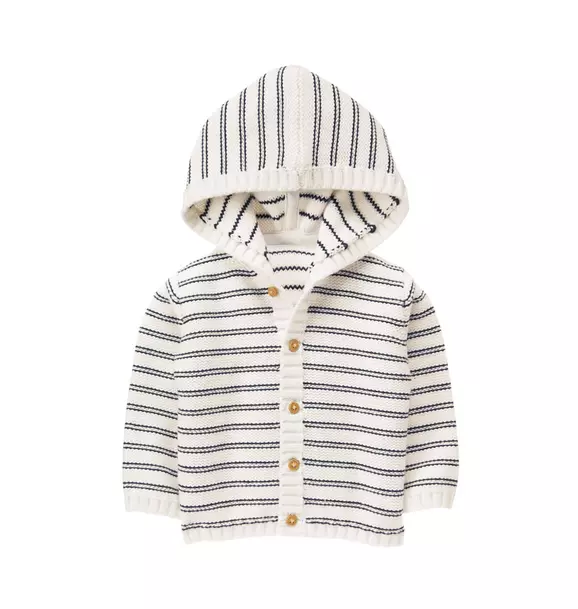 Striped Hooded Sweater image number 0