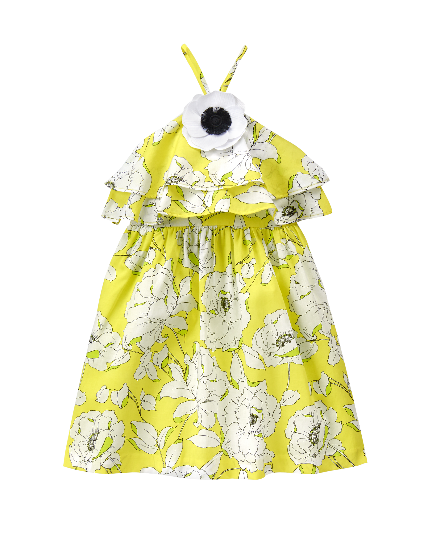 Collections Glow Lemonade Bloom Floral Ruffle Dress by Janie