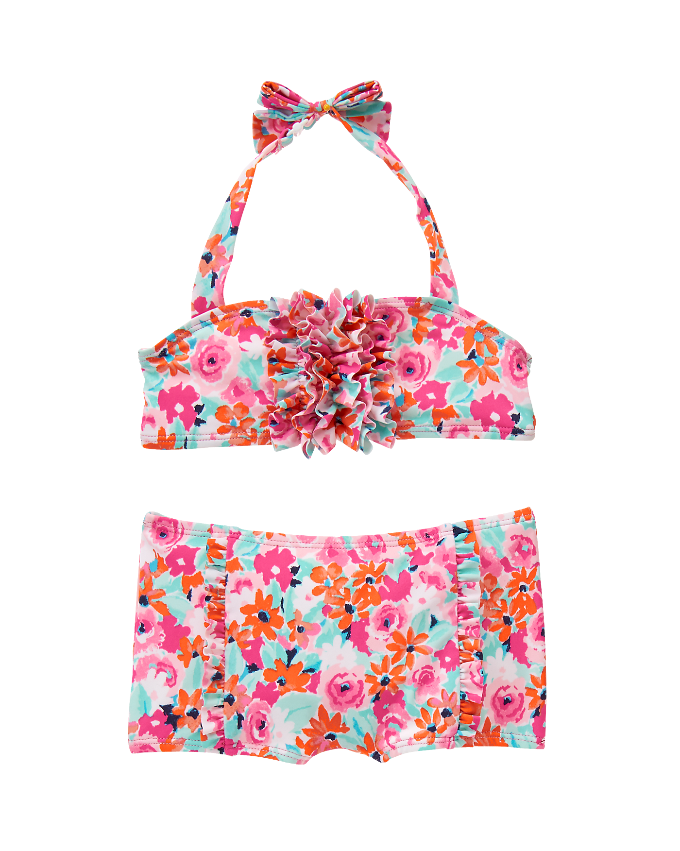 Girl Watercolor Bloom Floral 2-Piece Swimsuit by Janie and Jack