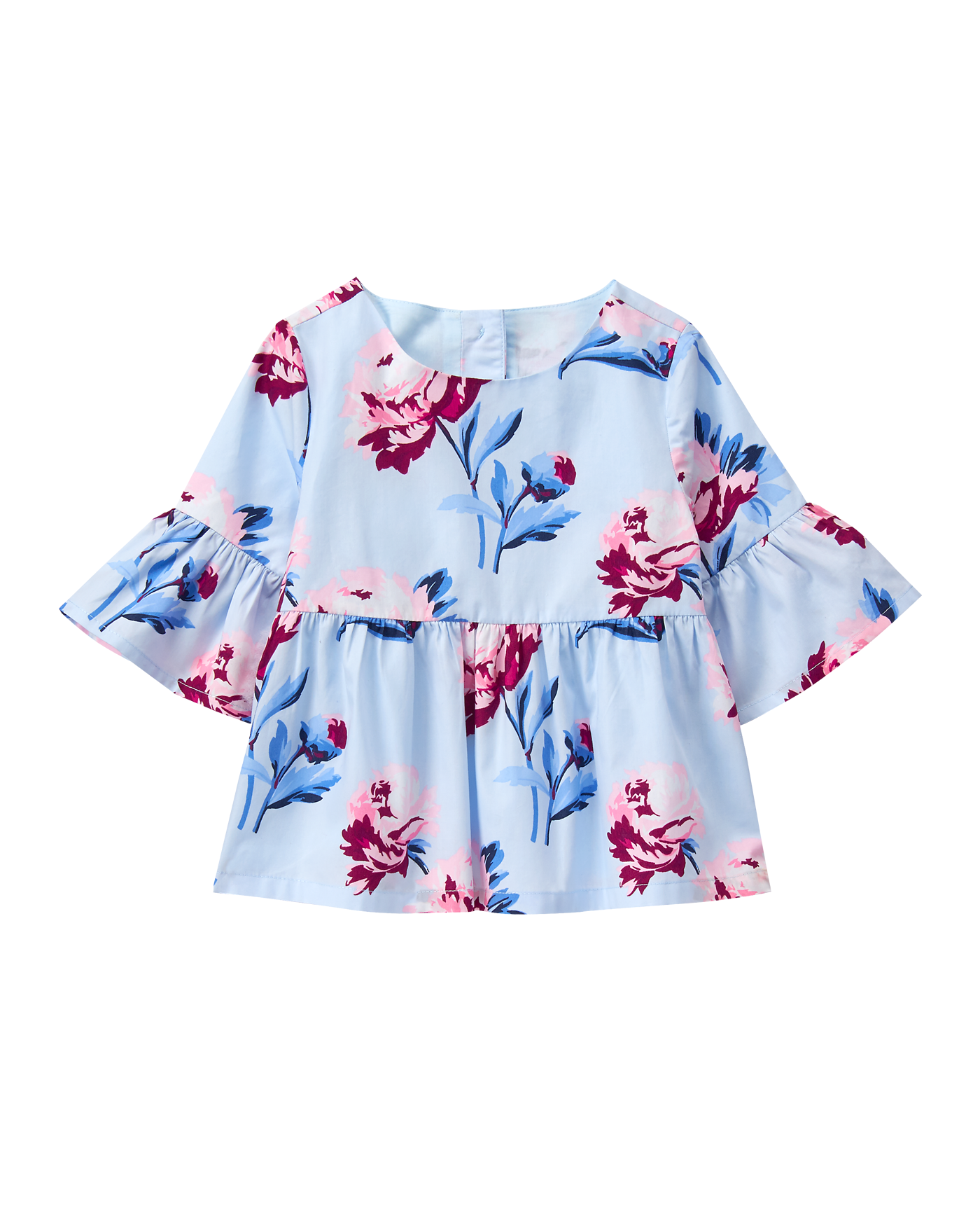 Bell Sleeve Peplum Top image number 0