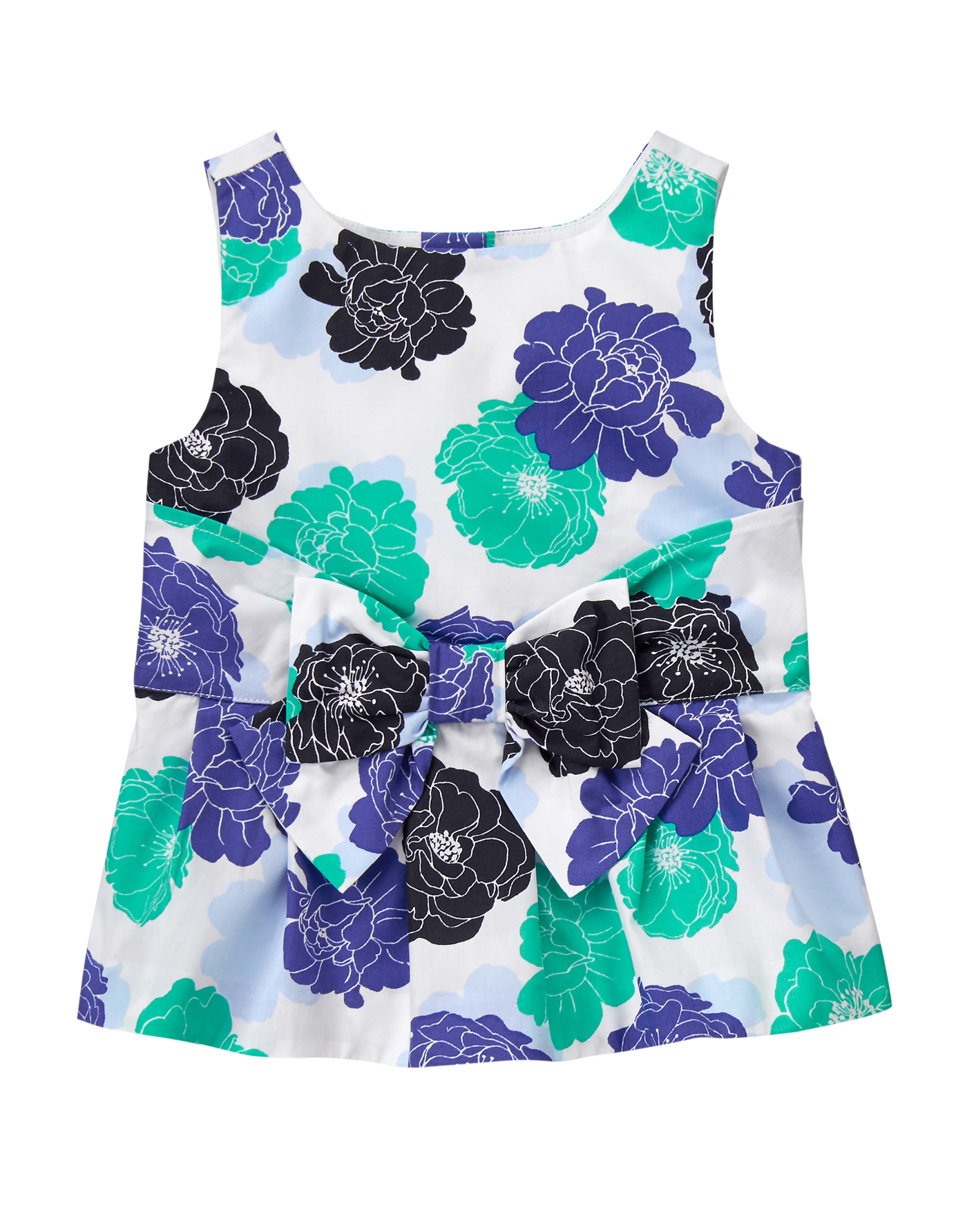 Floral Bow Peplum Top image number 0