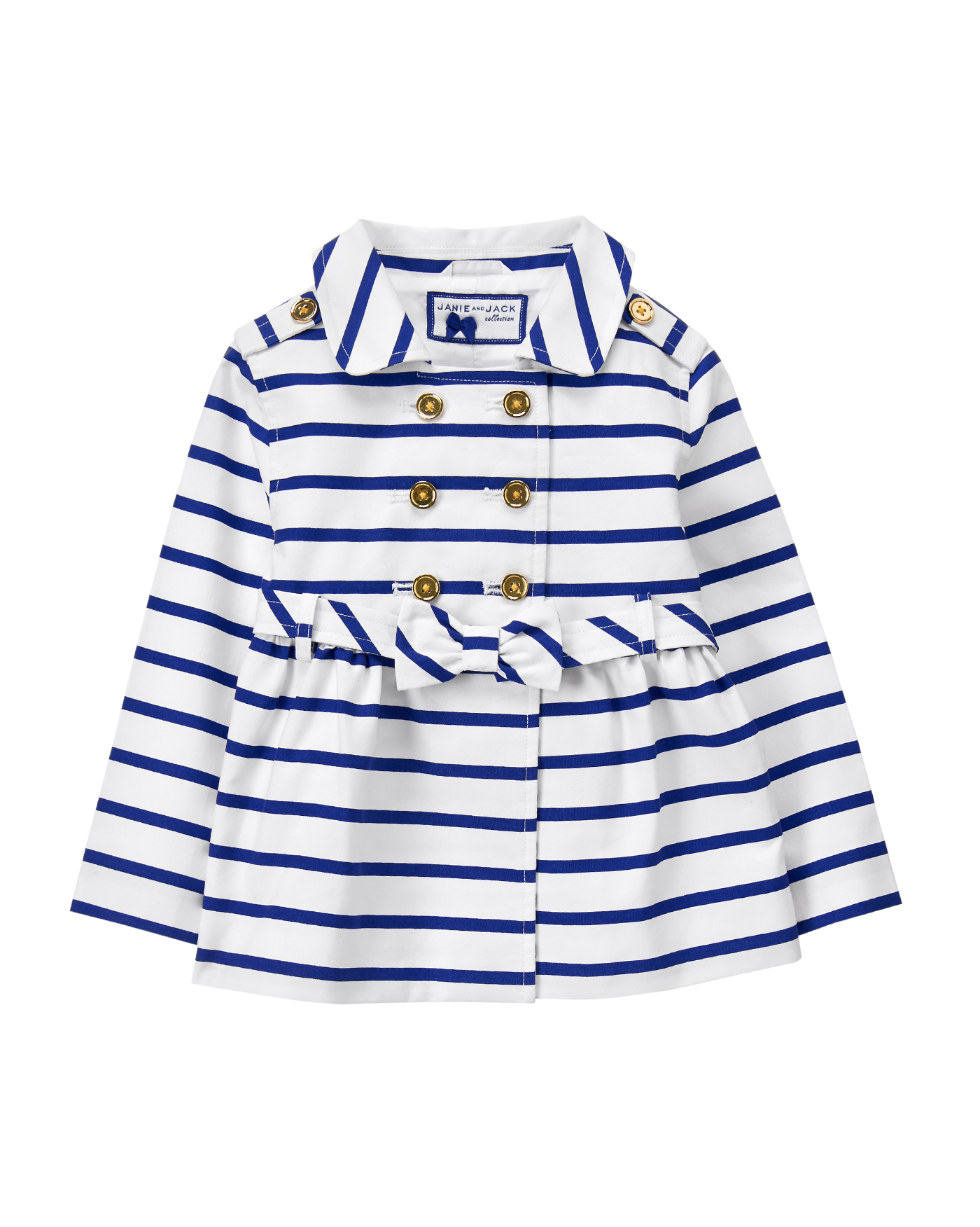 Striped Trench Coat image number 0