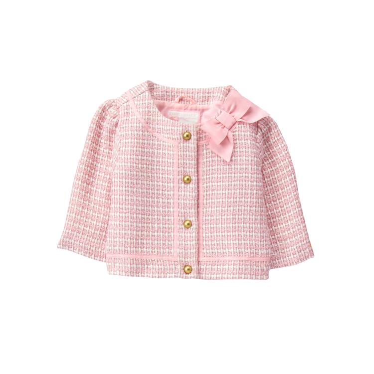 Collections Petal Pink Bouclé Jacket by Janie and Jack