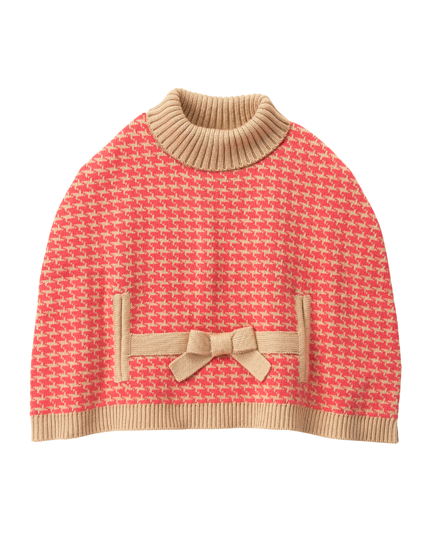 Houndstooth Sweater Cape image number 0