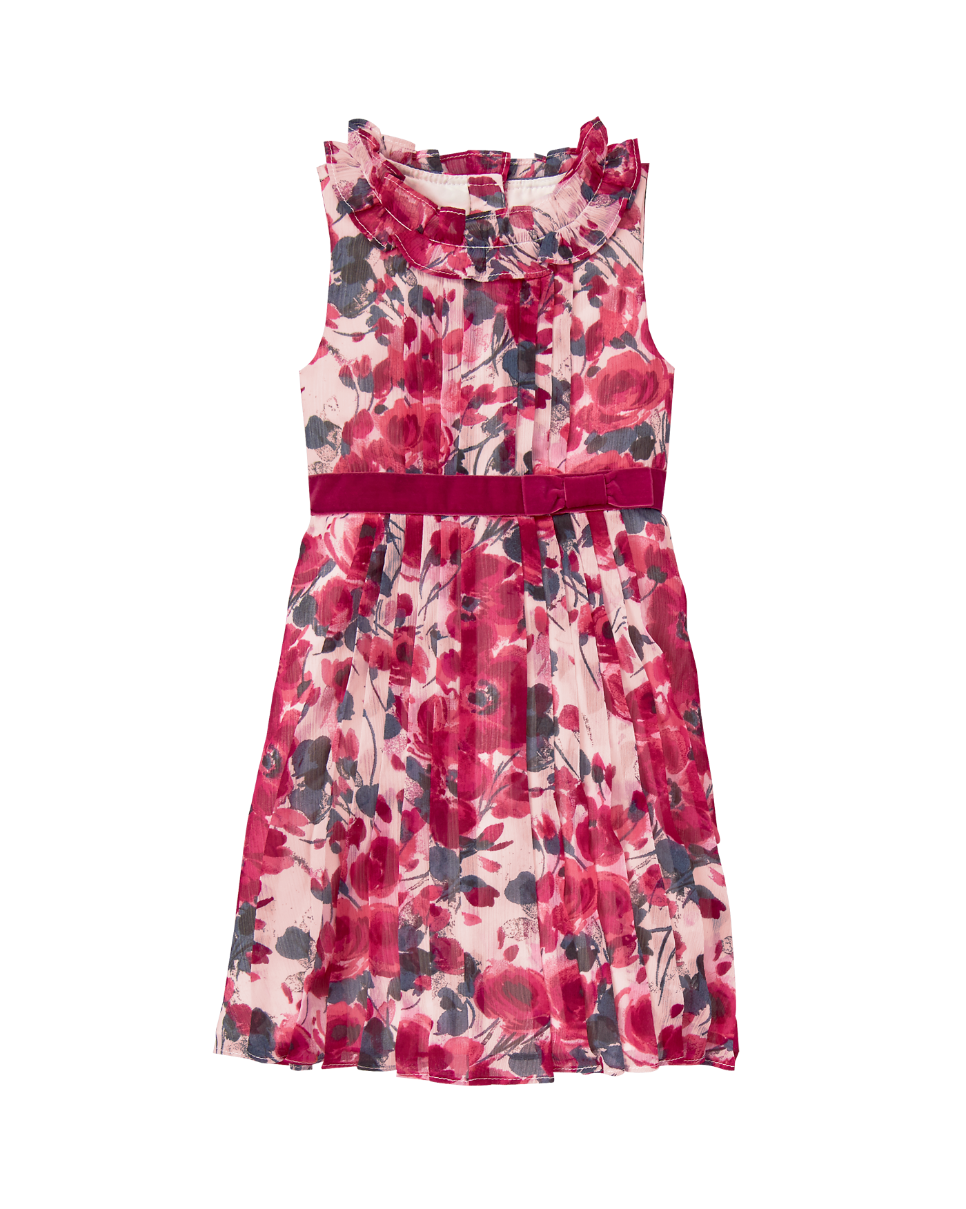 Pleated Floral Dress image number 0