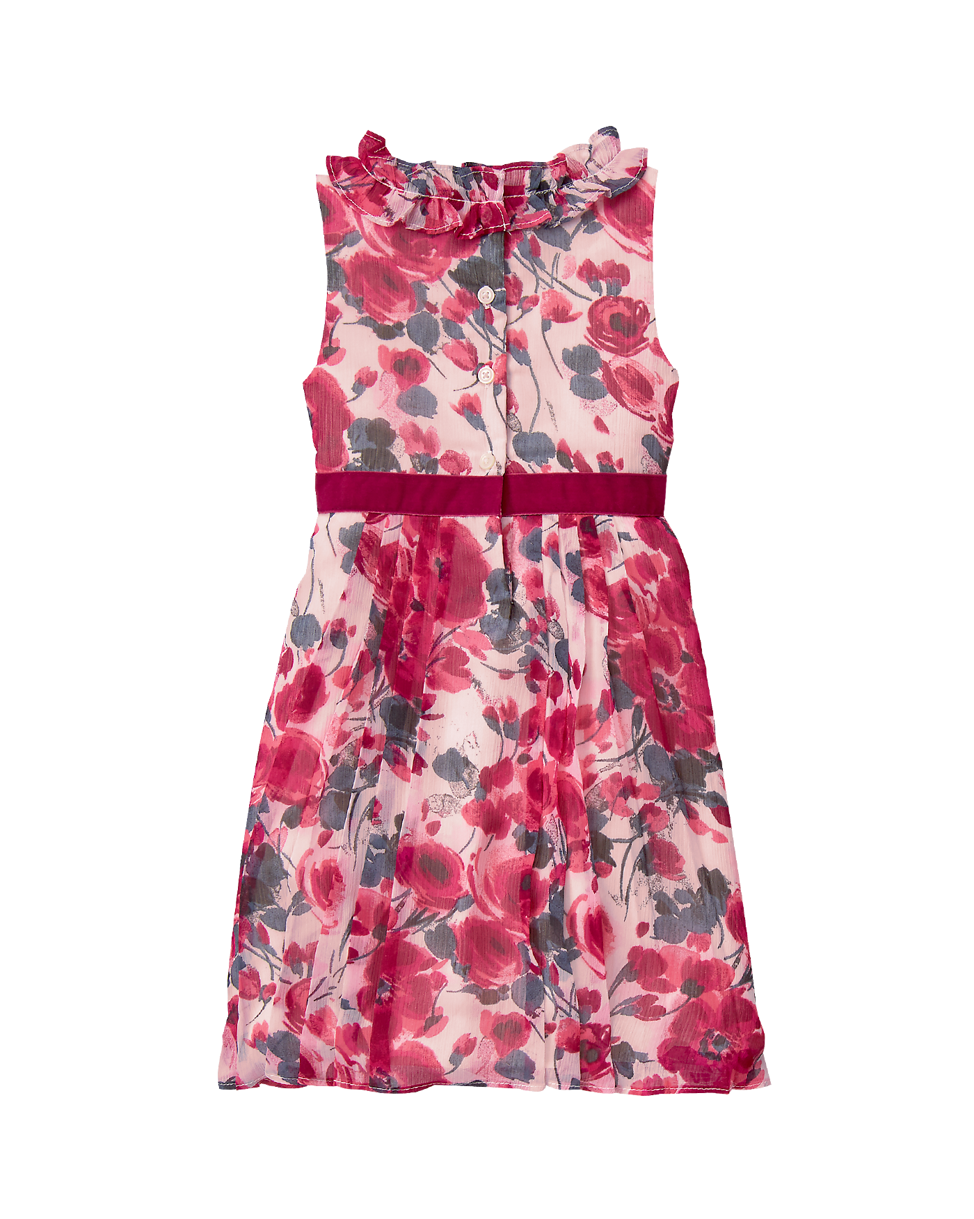 Pleated Floral Dress image number 1