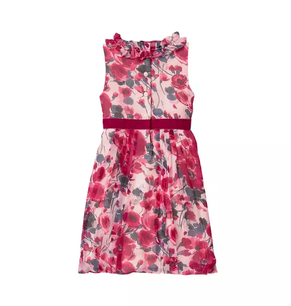 Pleated Floral Dress image number 1