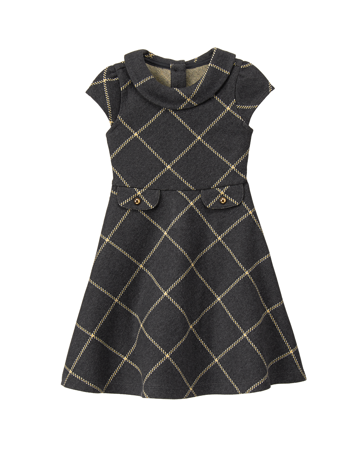Plaid Knit Dress image number 0