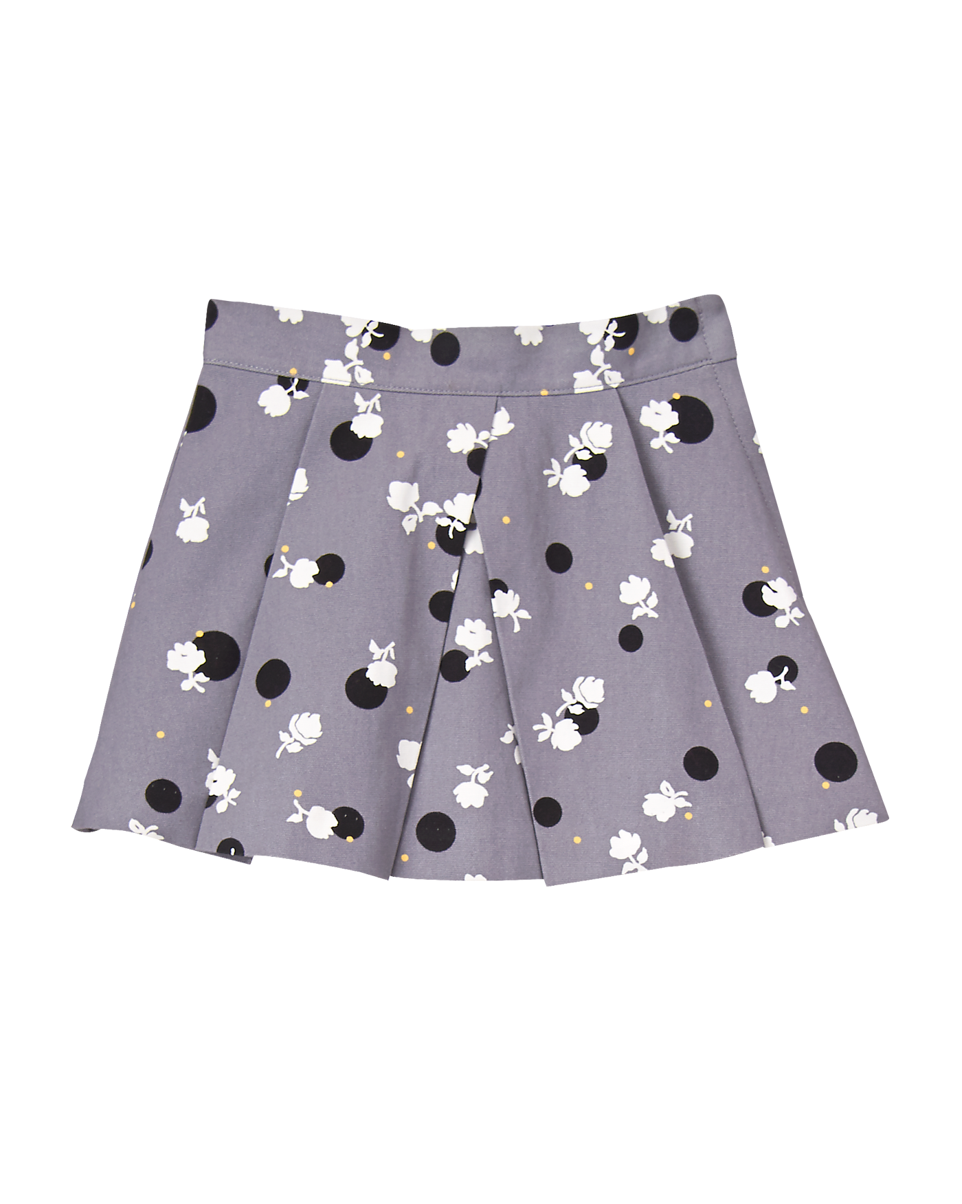 Pleated Floral Dot Skirt image number 0