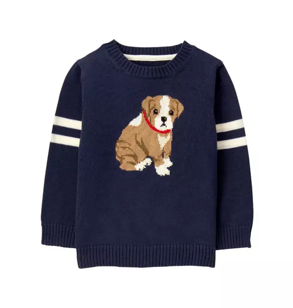 Knit Bulldog Sweater image number 0