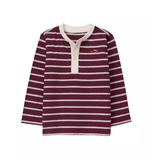 Striped Henley Shirt image number 0