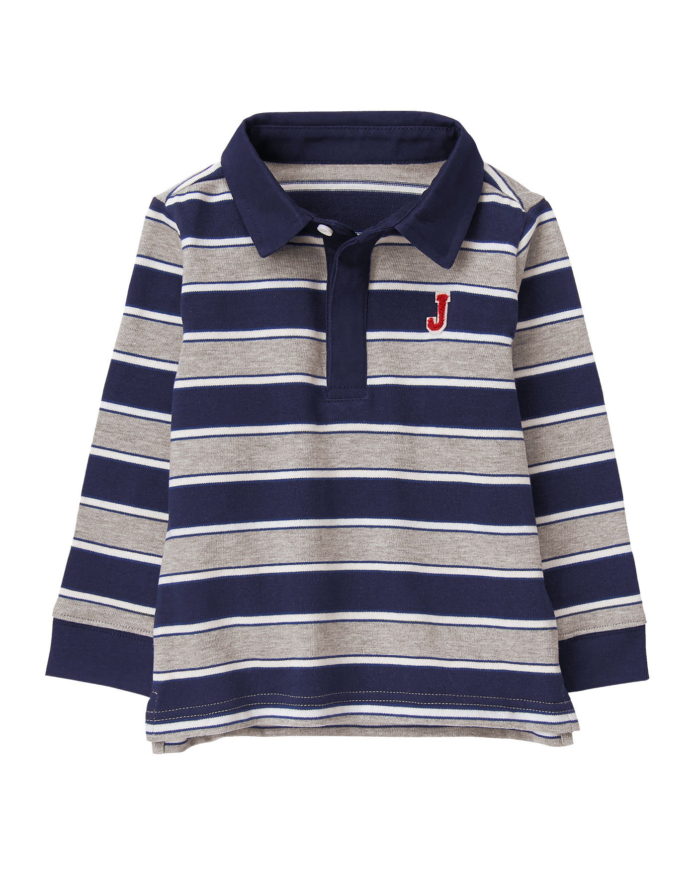 Striped Patch Rugby Shirt image number 0