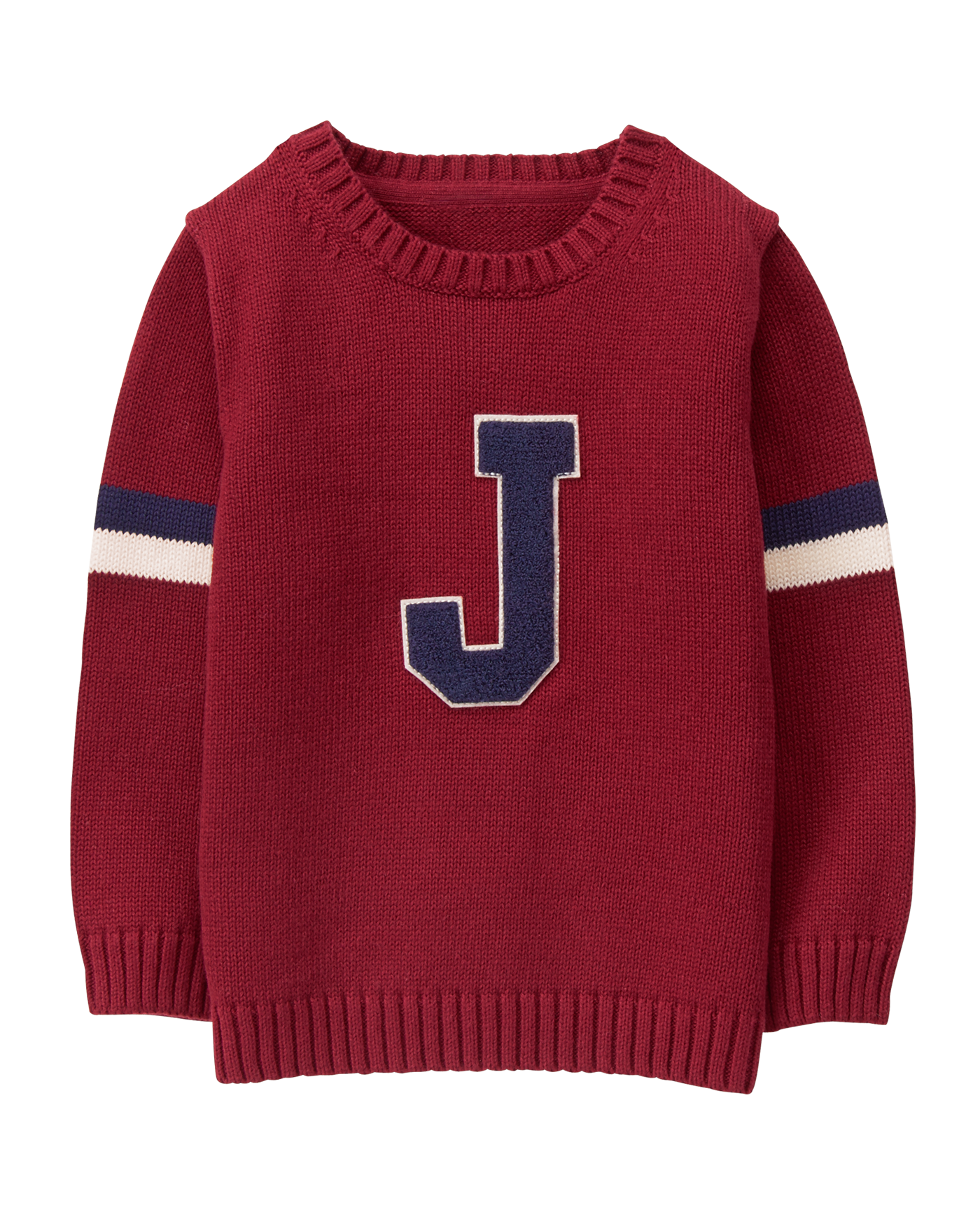 Varsity J Patch Sweater image number 0