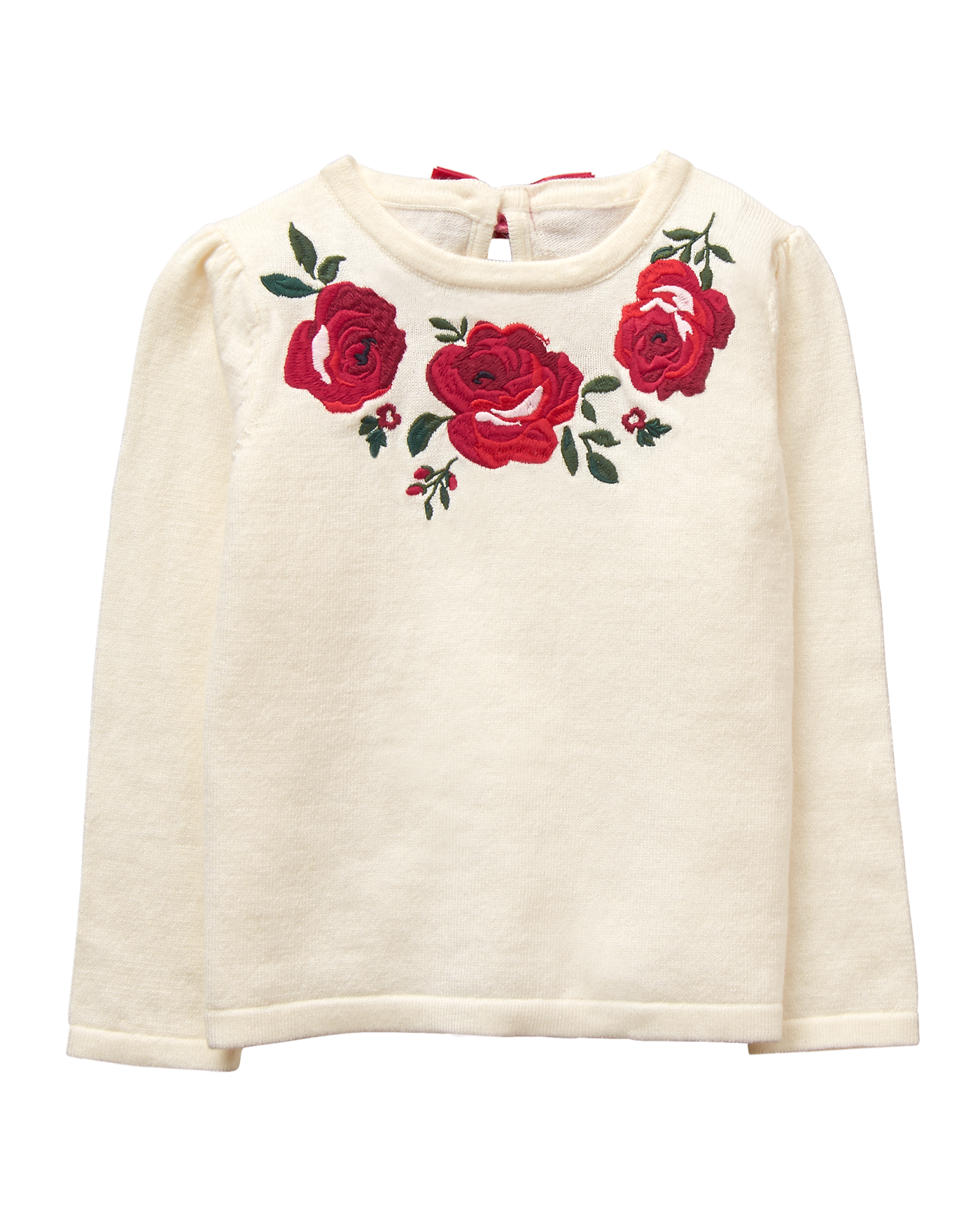Embroidered Rose Sweater image number 0